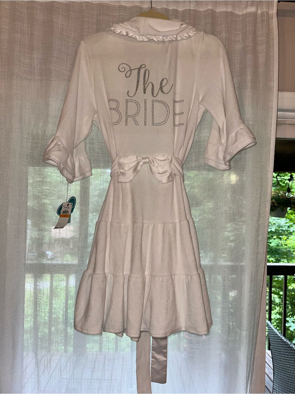 Betsey Johnson White "The Bride" Rhinestone Robe